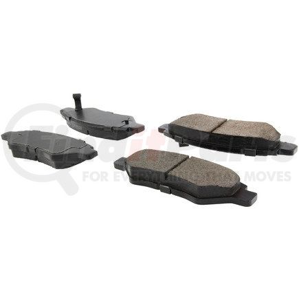 105.13370 by CENTRIC - Posi Quiet Ceramic Brake Pads with Shims and Hardware