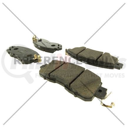 102.16500 by CENTRIC - C-Tek Semi-Metallic Brake Pads with Shims