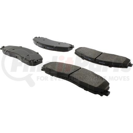 102.16800 by CENTRIC - C-Tek Semi-Metallic Brake Pads with Shims