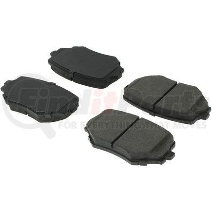 102.06800 by CENTRIC - C-Tek Semi-Metallic Brake Pads with Shims