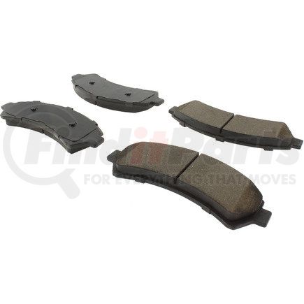 102.07260 by CENTRIC - C-Tek Semi-Metallic Brake Pads with Shims