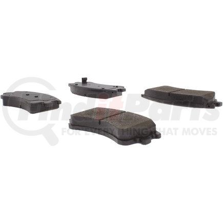 102.09570 by CENTRIC - C-Tek Semi-Metallic Brake Pads with Shims
