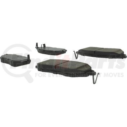 102.10780 by CENTRIC - C-Tek Semi-Metallic Brake Pads with Shims