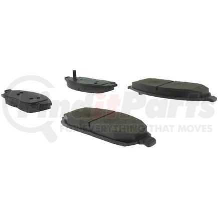 102.10800 by CENTRIC - C-Tek Semi-Metallic Brake Pads with Shims