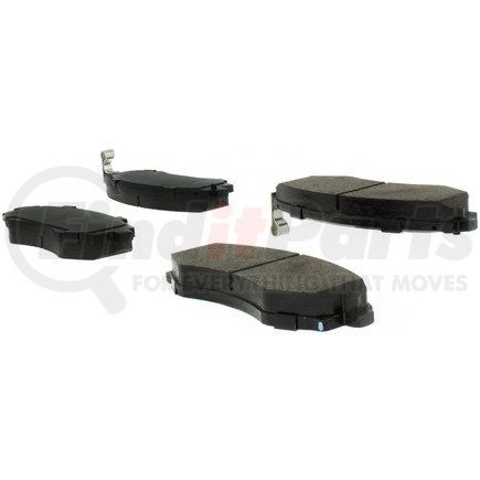 104.07000 by CENTRIC - Posi Quiet Semi-Metallic Brake Pads with Hardware