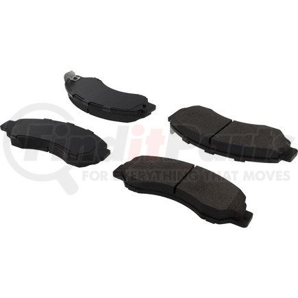 104.07010 by CENTRIC - Posi Quiet Semi-Metallic Brake Pads with Hardware