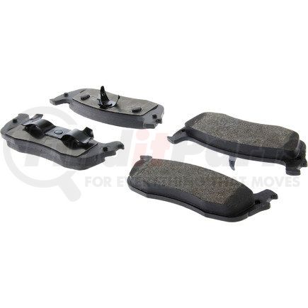 104.07110 by CENTRIC - Posi Quiet Semi-Metallic Brake Pads with Hardware