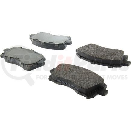 104.07210 by CENTRIC - Posi Quiet Semi-Metallic Brake Pads with Hardware