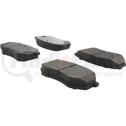 104.07350 by CENTRIC - Posi Quiet Semi-Metallic Brake Pads with Hardware