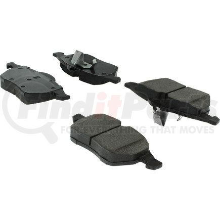 104.07360 by CENTRIC - Posi Quiet Semi-Metallic Brake Pads with Hardware