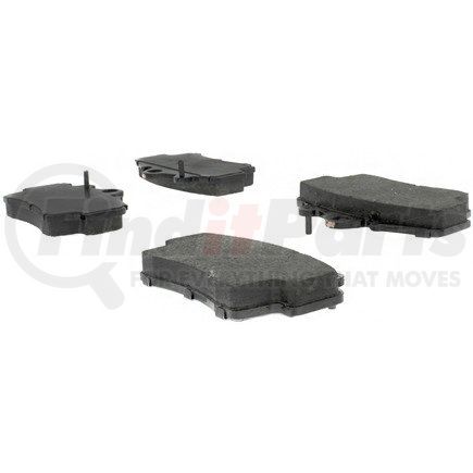 104.07370 by CENTRIC - Posi Quiet Semi-Metallic Brake Pads with Hardware