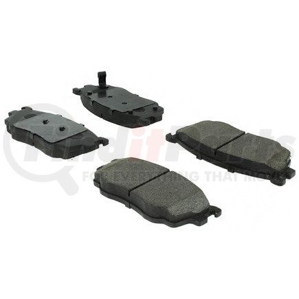 104.07550 by CENTRIC - Posi Quiet Semi-Metallic Brake Pads with Hardware