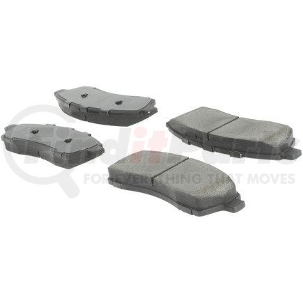 104.07570 by CENTRIC - Posi Quiet Semi-Metallic Brake Pads with Hardware