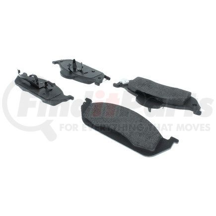 104.07600 by CENTRIC - Posi Quiet Semi-Metallic Brake Pads with Hardware