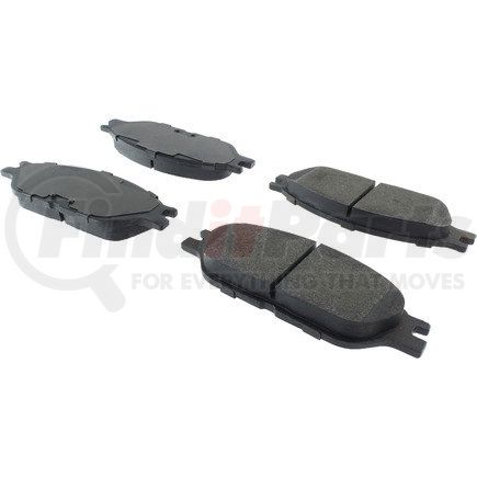 104.0803 by CENTRIC - Posi Quiet Semi-Metallic Brake Pads with Hardware