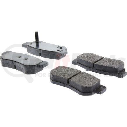 104.08130 by CENTRIC - Posi Quiet Semi-Metallic Brake Pads with Hardware