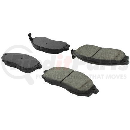 104.08300 by CENTRIC - Posi Quiet Semi-Metallic Brake Pads with Hardware