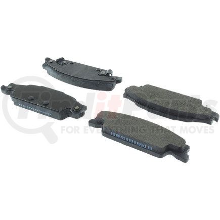 104.09220 by CENTRIC - Posi Quiet Semi-Metallic Brake Pads with Hardware