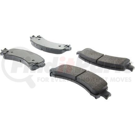 104.09741 by CENTRIC - Posi Quiet Semi-Metallic Brake Pads with Hardware