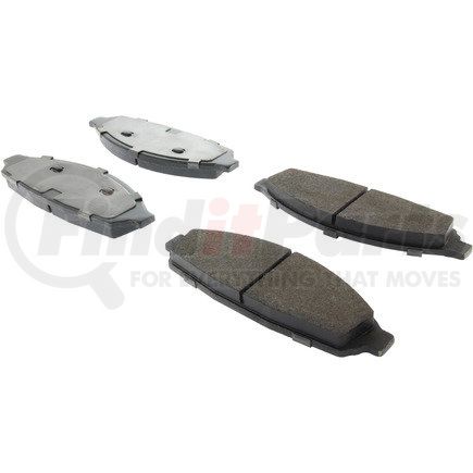 104.09310 by CENTRIC - Posi Quiet Semi-Metallic Brake Pads with Hardware