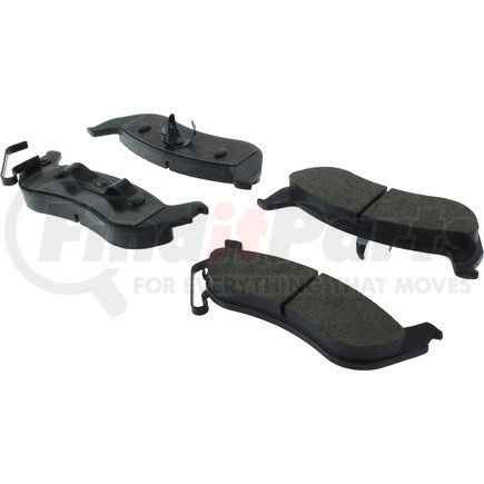 104.09320 by CENTRIC - Posi Quiet Semi-Metallic Brake Pads with Hardware