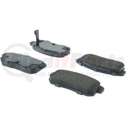 104.1008 by CENTRIC - Posi Quiet Semi-Metallic Brake Pads with Hardware