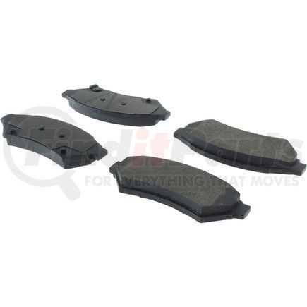 104.10750 by CENTRIC - Posi Quiet Semi-Metallic Brake Pads with Hardware