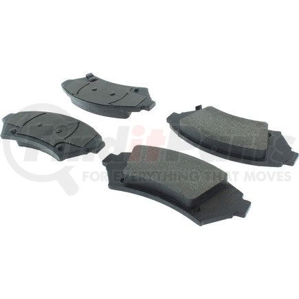 104.10760 by CENTRIC - Posi Quiet Semi-Metallic Brake Pads with Hardware