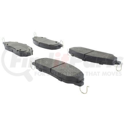 104.1081 by CENTRIC - Posi Quiet Semi-Metallic Brake Pads with Hardware