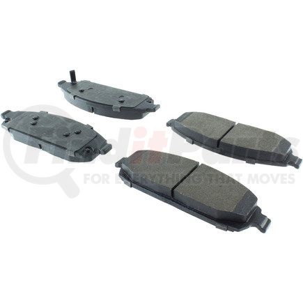 104.10800 by CENTRIC - Posi Quiet Semi-Metallic Brake Pads with Hardware