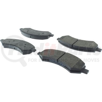 104.10840 by CENTRIC - Posi Quiet Semi-Metallic Brake Pads with Hardware