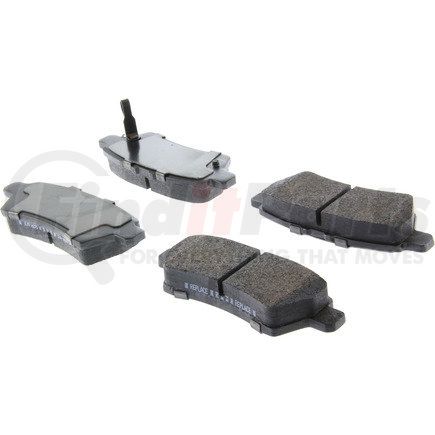 104.1101 by CENTRIC - Posi Quiet Semi-Metallic Brake Pads with Hardware