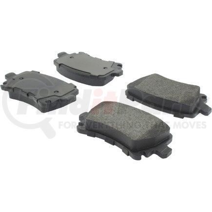 104.11080 by CENTRIC - Posi Quiet Semi-Metallic Brake Pads with Hardware