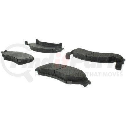 104.00501 by CENTRIC - Posi Quiet Semi-Metallic Brake Pads with Hardware