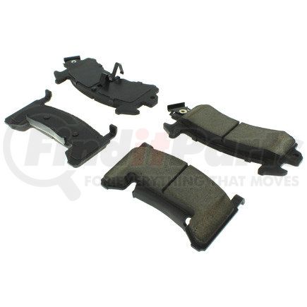 104.01540 by CENTRIC - Posi Quiet Semi-Metallic Brake Pads with Hardware