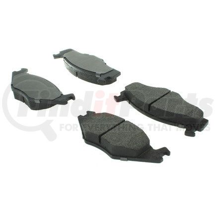 104.02800 by CENTRIC - Posi Quiet Semi-Metallic Brake Pads with Hardware