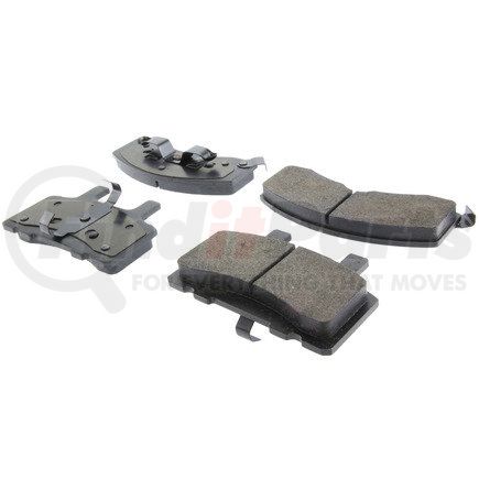 104.03700 by CENTRIC - Posi Quiet Semi-Metallic Brake Pads with Hardware