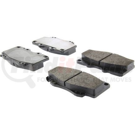 104.04360 by CENTRIC - Posi Quiet Semi-Metallic Brake Pads with Hardware