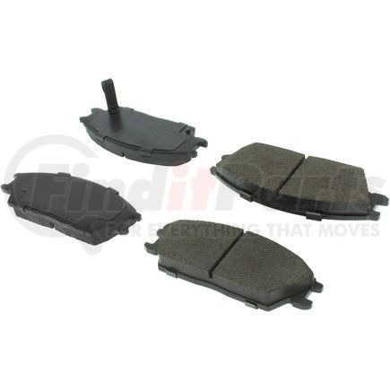 104.04400 by CENTRIC - Posi Quiet Semi-Metallic Brake Pads with Hardware