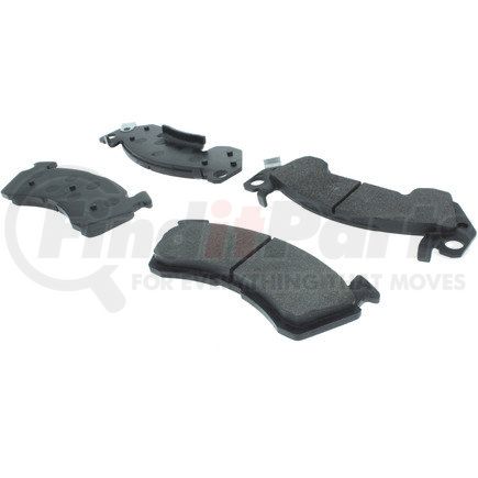 104.06140 by CENTRIC - Posi Quiet Semi-Metallic Brake Pads with Hardware