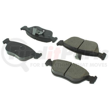 104.06180 by CENTRIC - Posi Quiet Semi-Metallic Brake Pads with Hardware