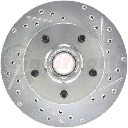 227.62013L by CENTRIC - Select Sport Drilled & Slotted Rotor, Left