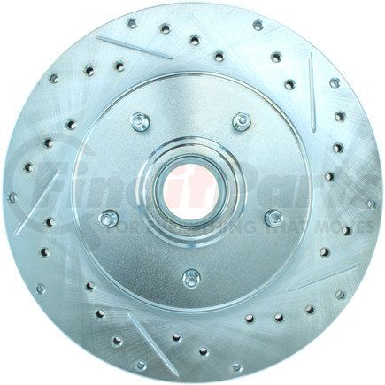 Centric 227.62035L Disc Brake Rotor and Hub Assembly Select Sport Drilled & Slotted Rotor, Left