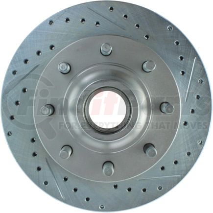 Centric 227.65046L Disc Brake Rotor and Hub Assembly Select Sport Drilled & Slotted Rotor, Left
