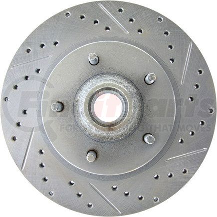 227.65055L by CENTRIC - Select Sport Drilled & Slotted Rotor, Left