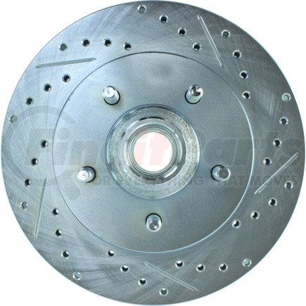 Centric 227.65081L Disc Brake Rotor and Hub Assembly Select Sport Drilled & Slotted Rotor, Left