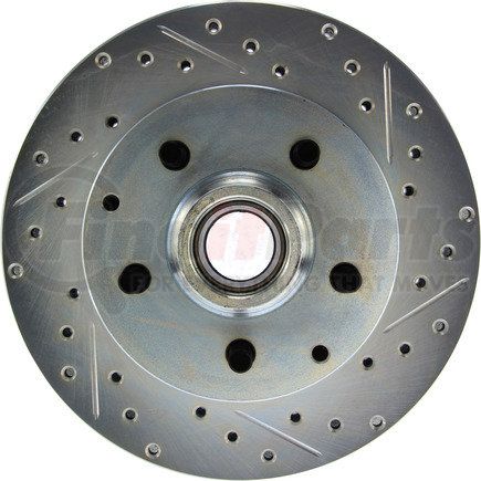 Centric 227.66025L Disc Brake Rotor and Hub Assembly Select Sport Drilled & Slotted Rotor, Left
