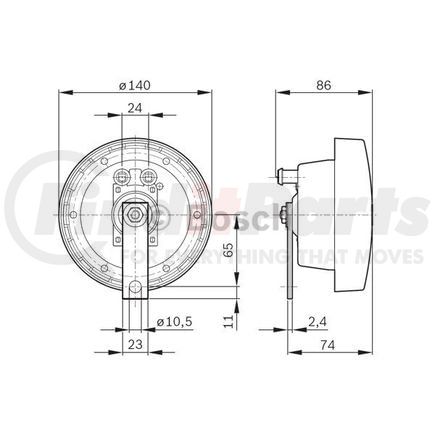Bosch 0320223910 Lm Horn