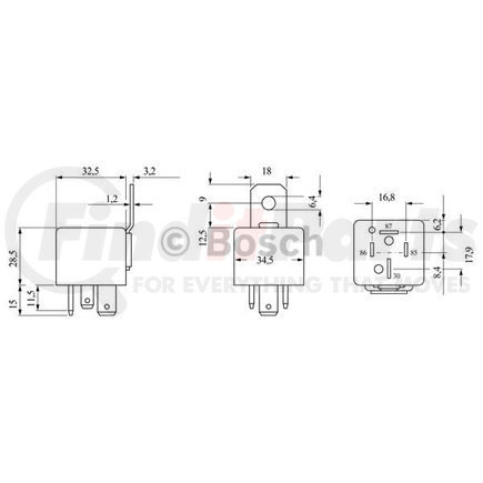 Bosch 0-332-002-192 Multi-Purpose Relay Re Mech Switc