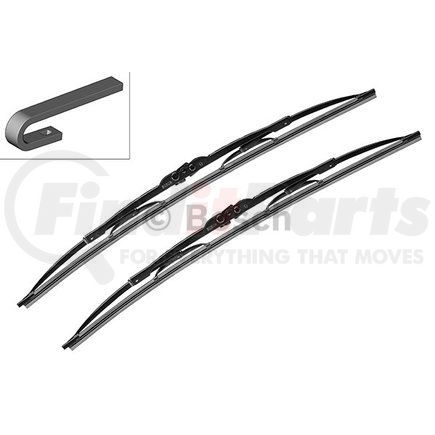 3397118400 by BOSCH - Windshield Wiper Blade for VOLKSWAGEN WATER